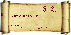 Bukta Katalin névjegykártya