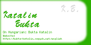 katalin bukta business card